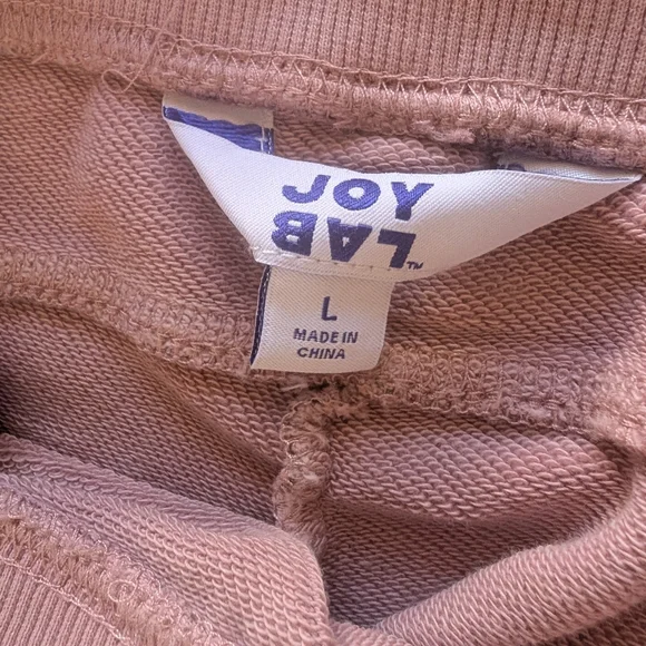 JoyLab Light Pink And Gray Palm Leaf Joggers - Picture 4 of 8